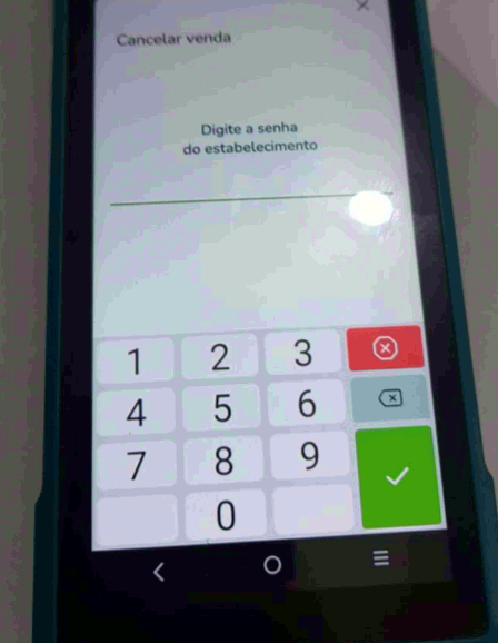 Senha estabelecimento